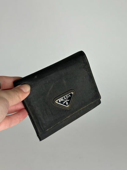 Vintage Prada Tessuto Wallet black