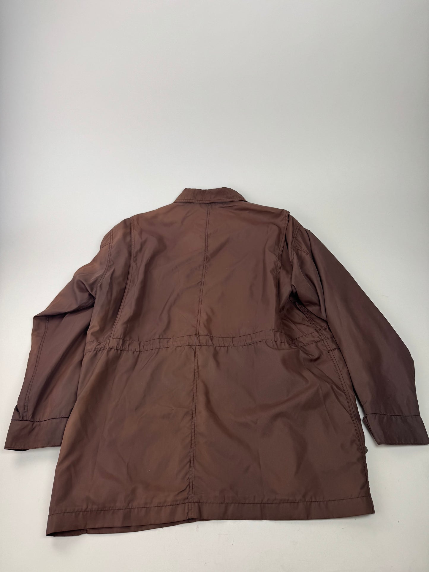 Vintage Fendi Roma Polyester Trenchcoat L Brown