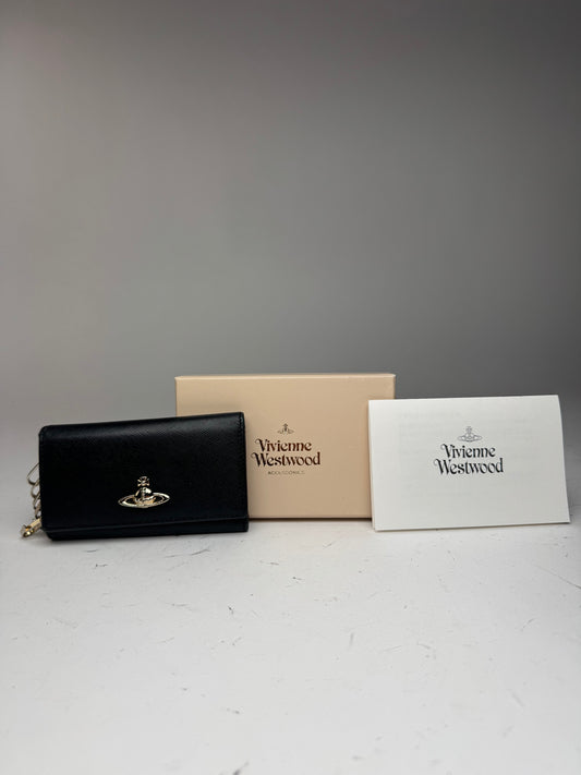Vintage Vivienne Westwood Leather Key Holder Black