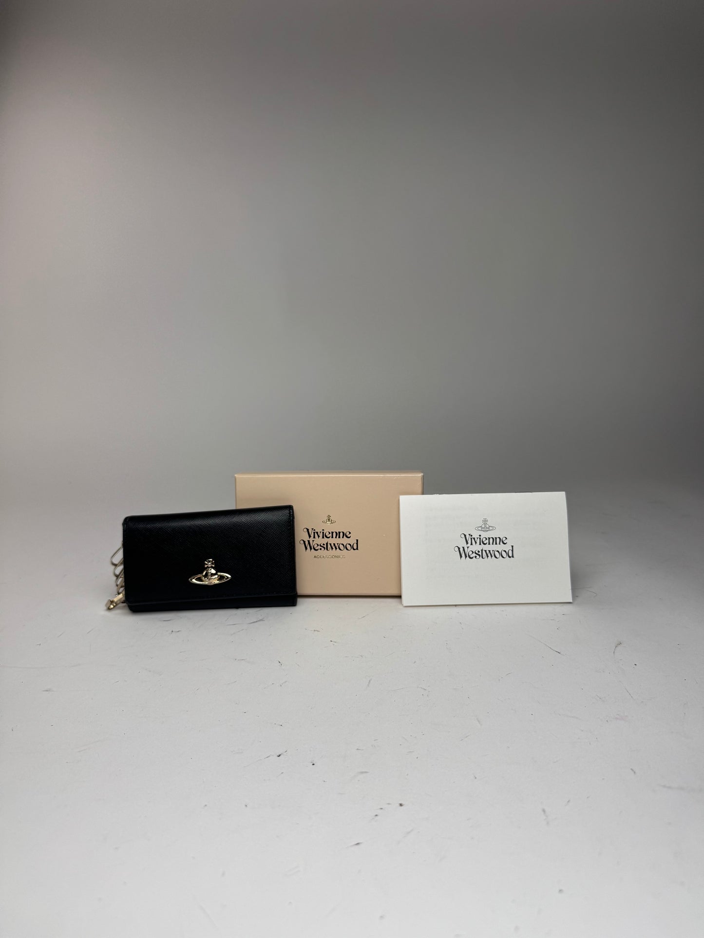 Vintage Vivienne Westwood Leather Key Holder Black