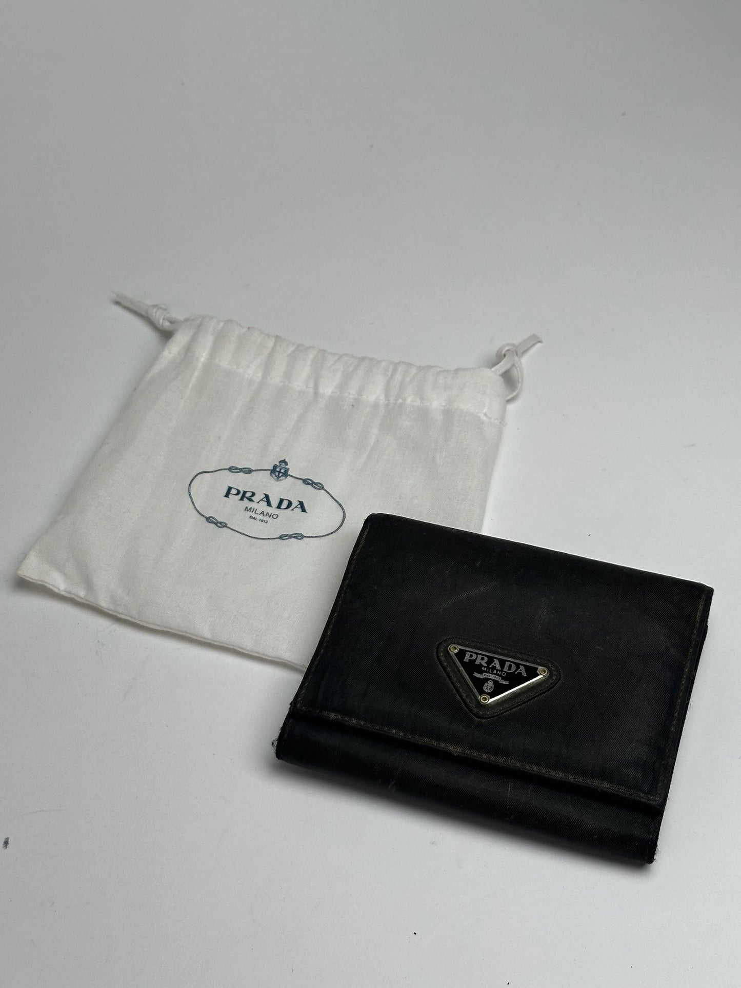 Vintage Prada Tessuto Wallet black