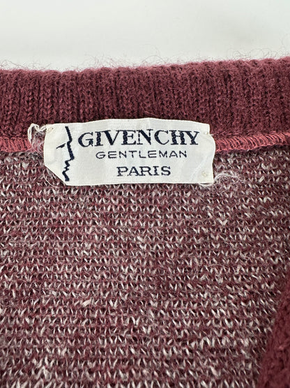 Vintage Givenchy Gentleman Knitwear Sweater Burgundy L