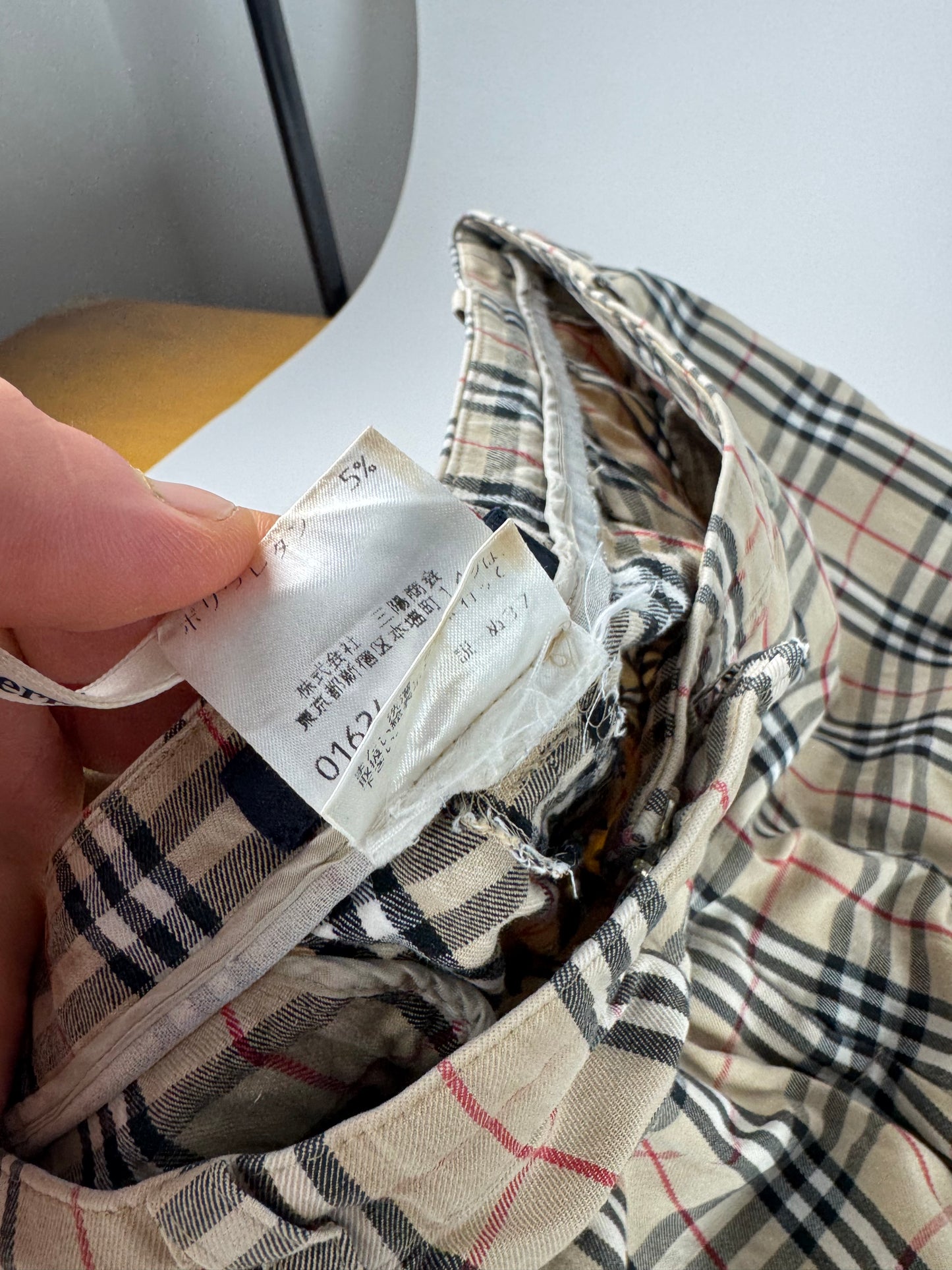 Vintage Burberry Nova Check Cotton Pants 40/L