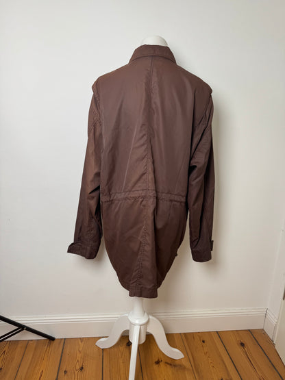 Vintage Fendi Roma Polyester Trenchcoat L Brown