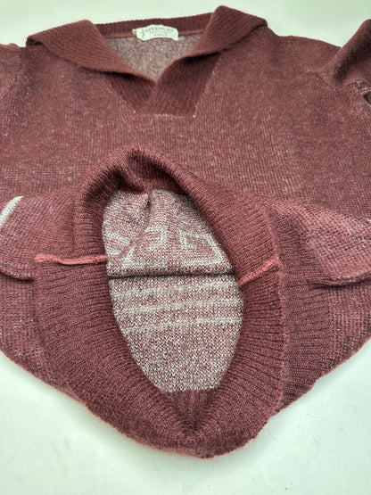 Vintage Givenchy Gentleman Knitwear Sweater Burgundy L