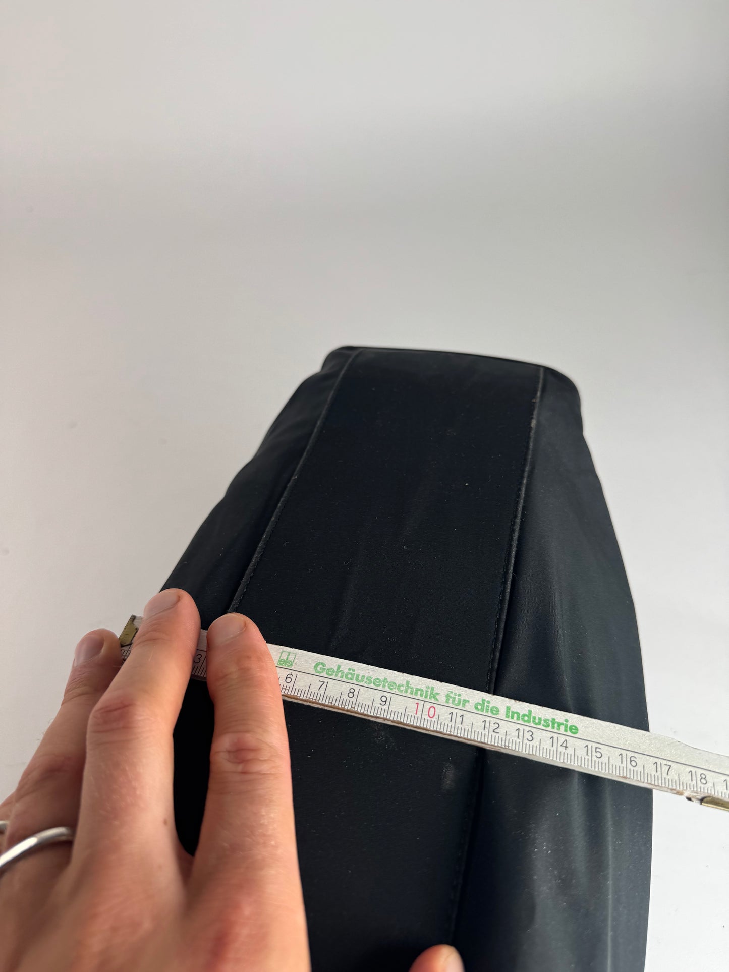 Vintage Loewe Madrid Canvas Handbag Black