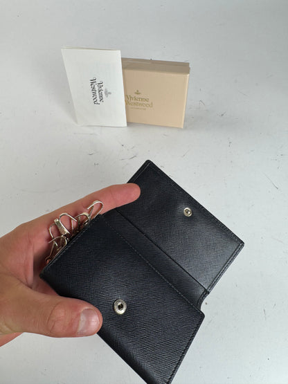 Vintage Vivienne Westwood Leather Key Holder Black