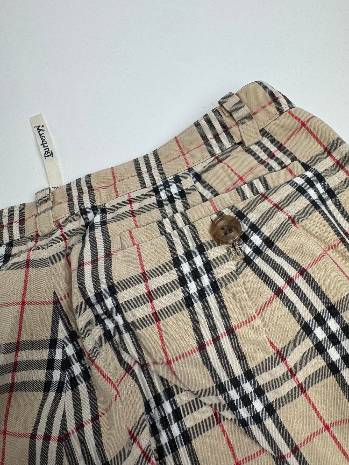 Vintage Burberry Nova Check Cotton Pants 40/L
