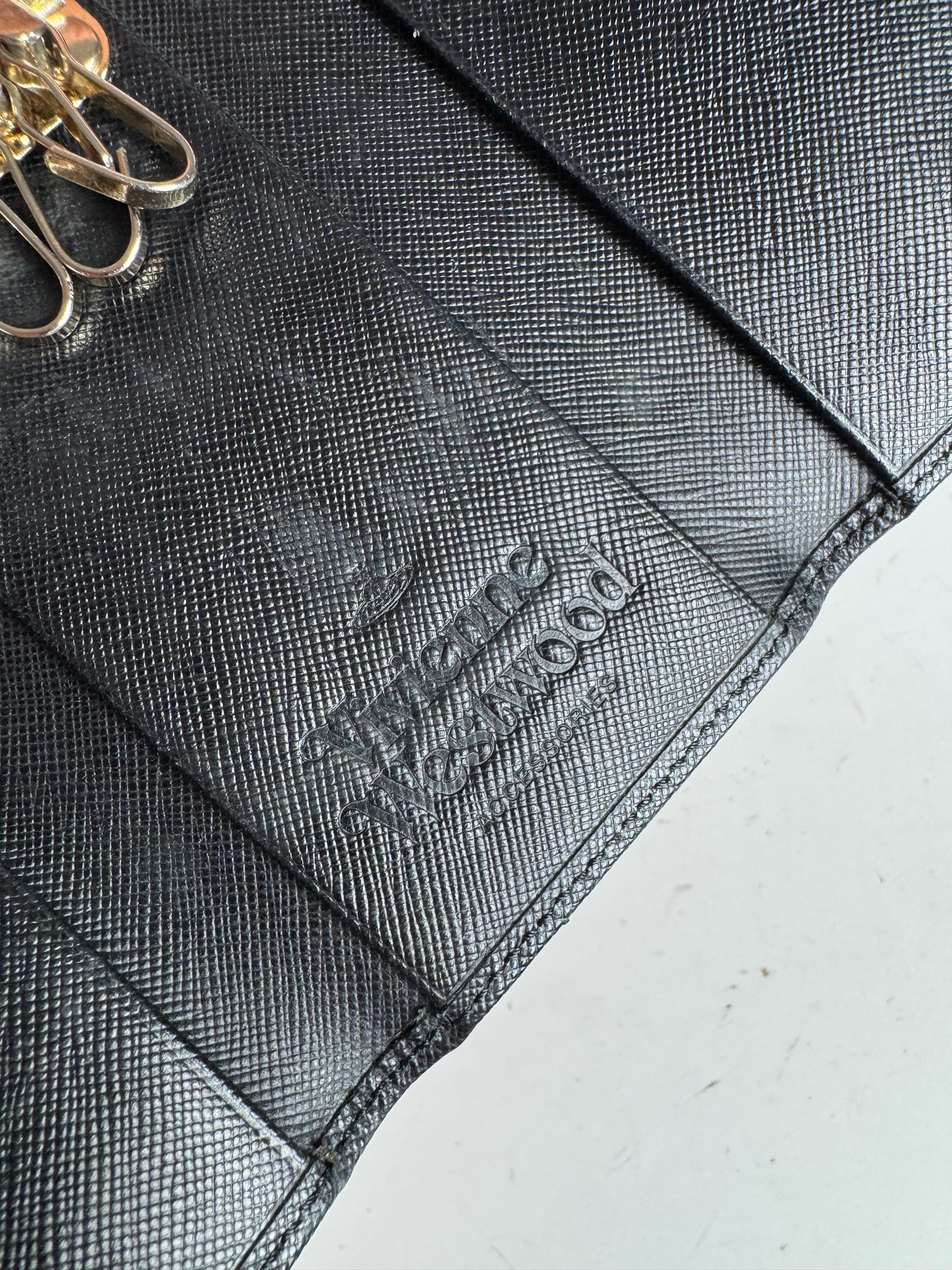 Vintage Vivienne Westwood Leather Key Holder Black
