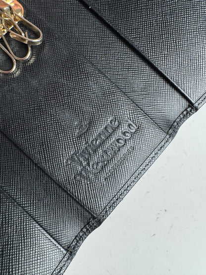 Vintage Vivienne Westwood Leather Key Holder Black