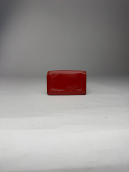 Vintage Miu Miu Leather Card Holder Red