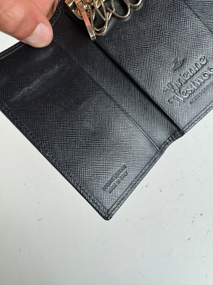 Vintage Vivienne Westwood Leather Key Holder Black