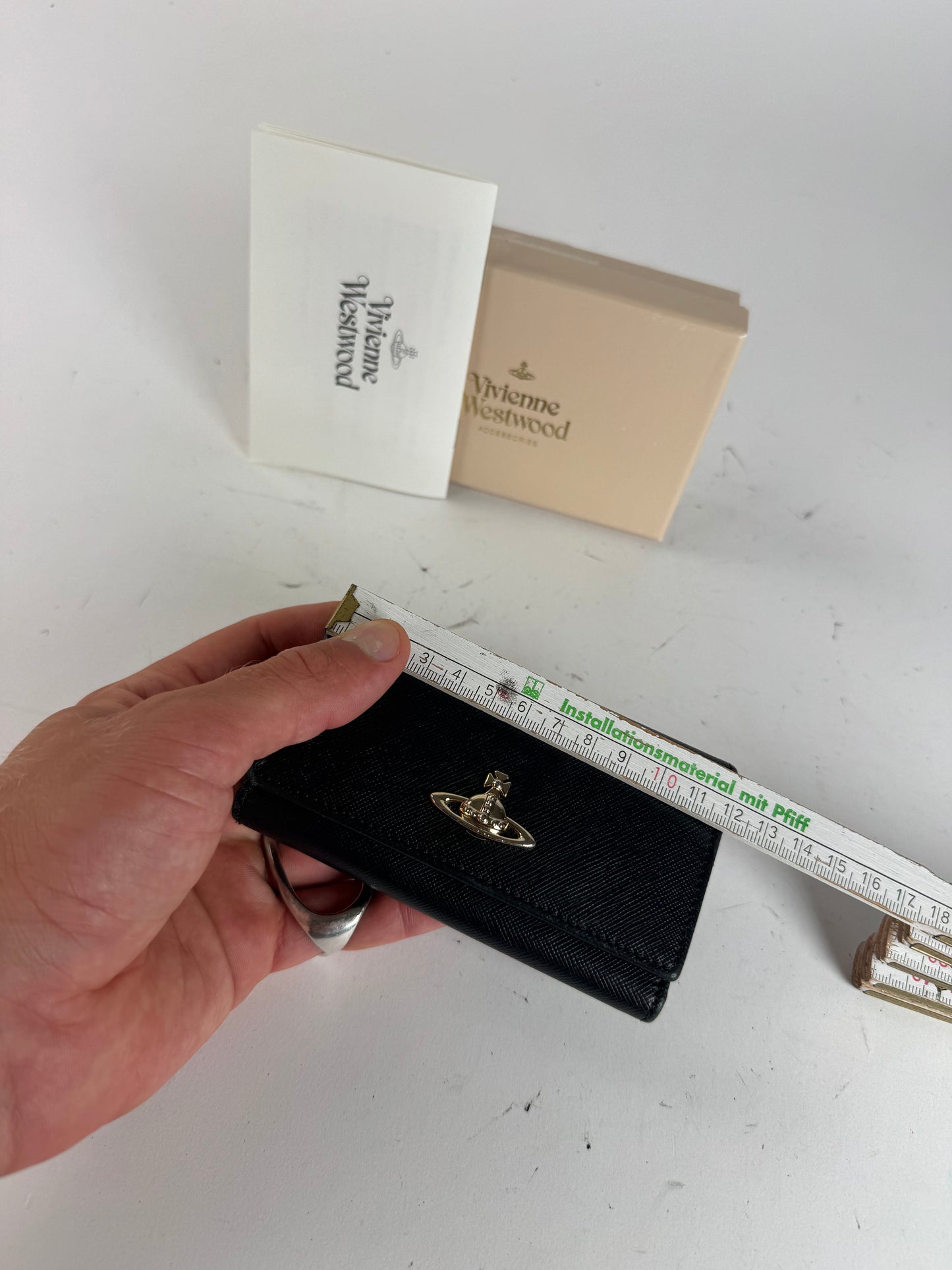 Vintage Vivienne Westwood Leather Key Holder Black