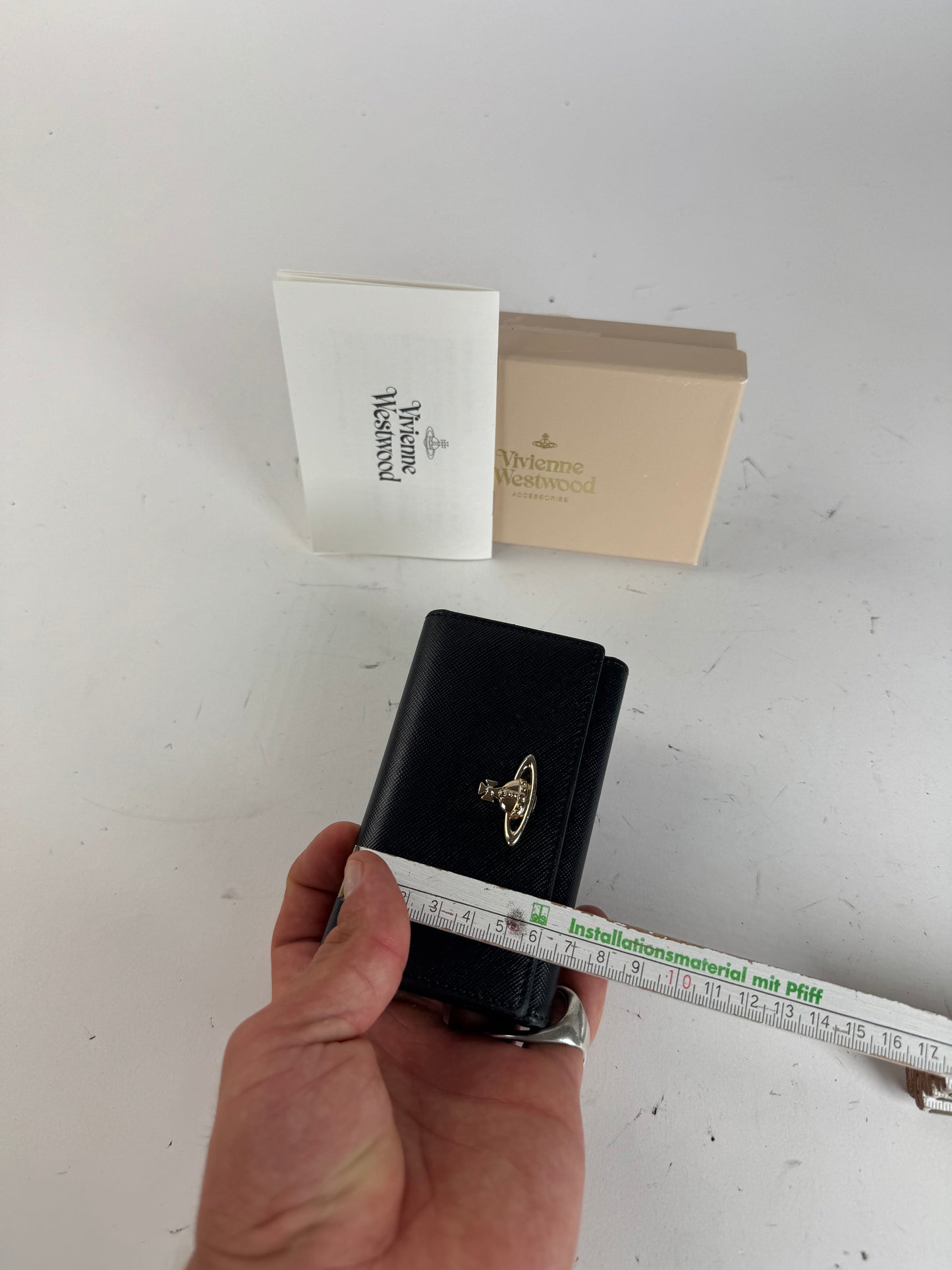 Vintage Vivienne Westwood Leather Key Holder Black