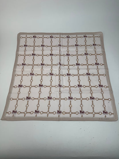 Vintage Celine Paris Scarf Brown beige