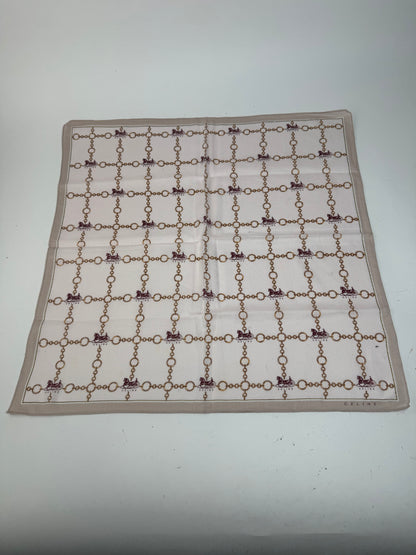 Vintage Celine Paris Scarf Brown beige