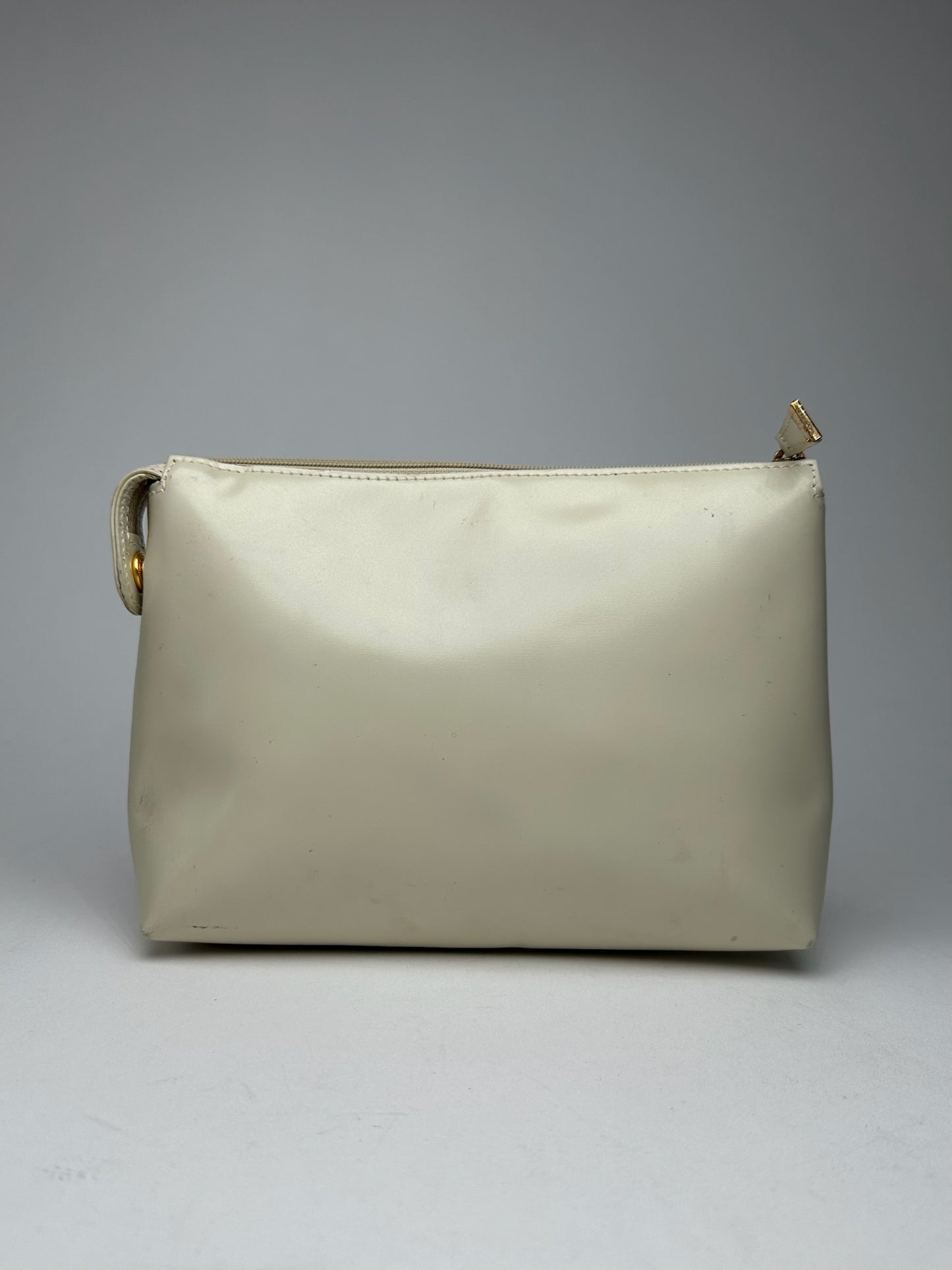 Vintage Loewe Madrid Leather clutch white