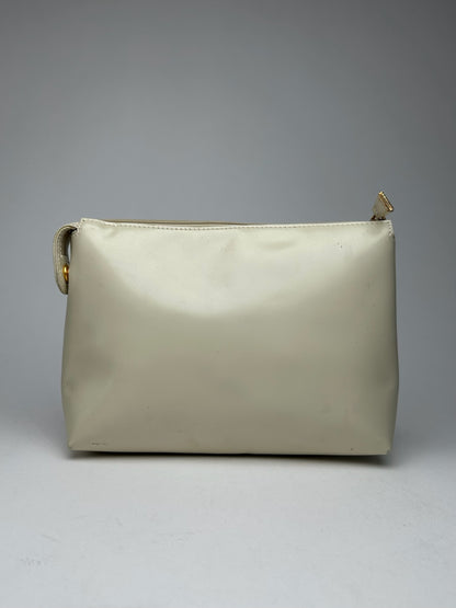 Vintage Loewe Madrid Leather clutch white