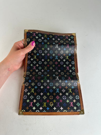 Vintage Louis Vuitton Monogram Multicolore Long Wallet Black
