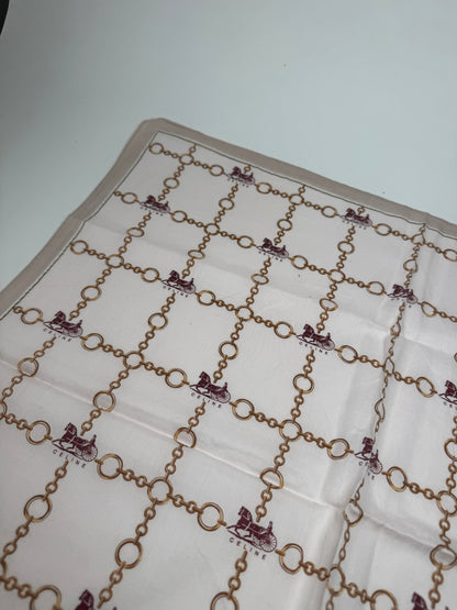 Vintage Celine Paris Scarf Brown beige