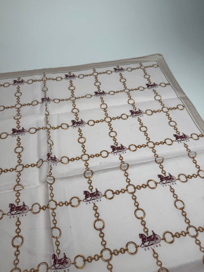 Vintage Celine Paris Scarf Brown beige