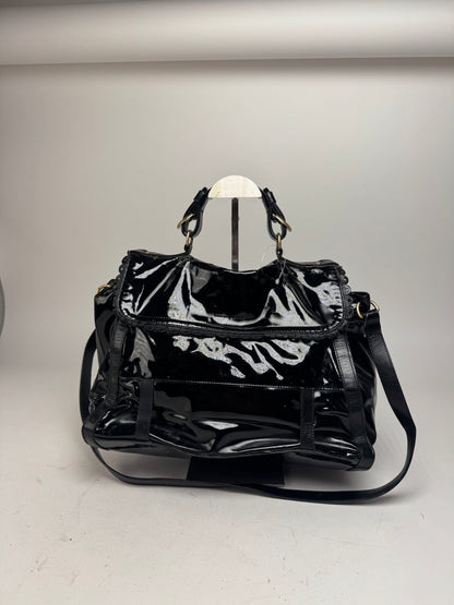 Vintage See By Chloe 2 Way Patent Leather Bag black