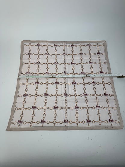 Vintage Celine Paris Scarf Brown beige