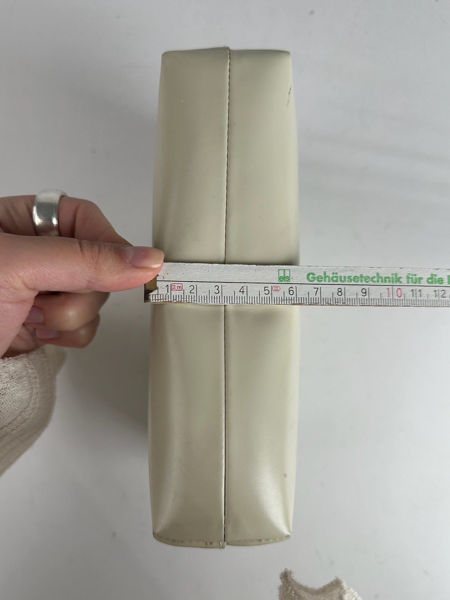 Vintage Loewe Madrid Leather clutch white