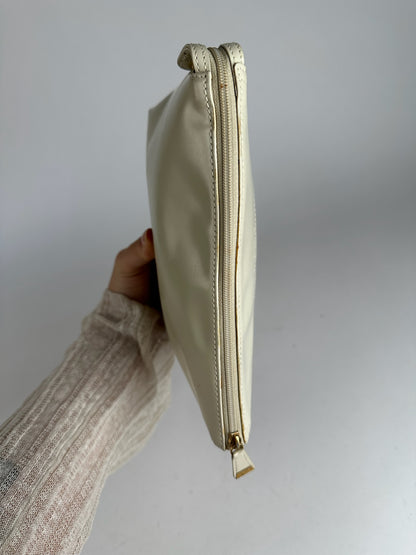 Vintage Loewe Madrid Leather clutch white