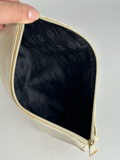 Vintage Loewe Madrid Leather clutch white