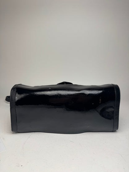 Vintage See By Chloe 2 Way Patent Leather Bag black