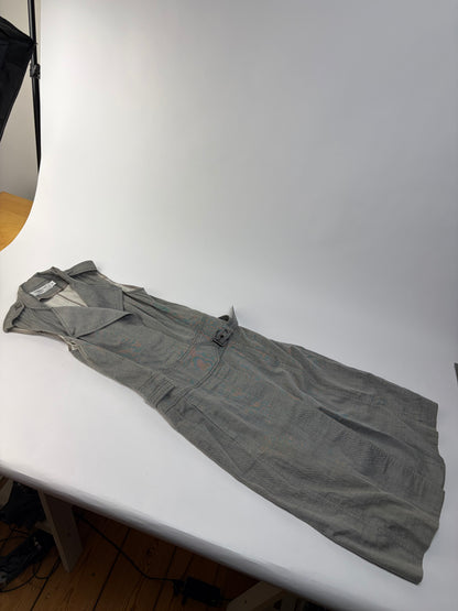 Vintage Givenchy Cotton Midi Dress Grey Riccardo Tisci Era M