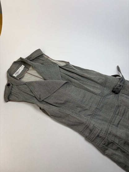 Vintage Givenchy Cotton Midi Dress Grey Riccardo Tisci Era M