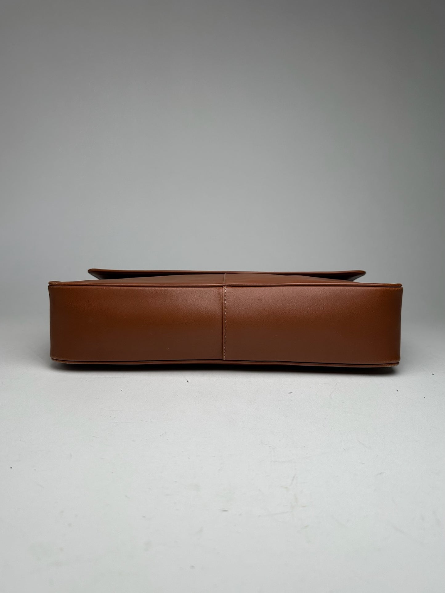 Vintage Issey Miyake 2way leather bag brown