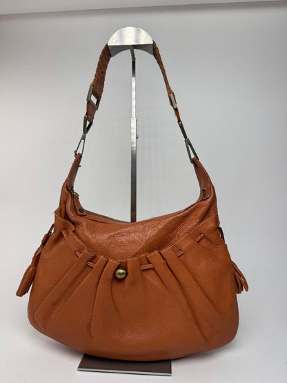 Sac vintage en cuir Givenchy orange marron