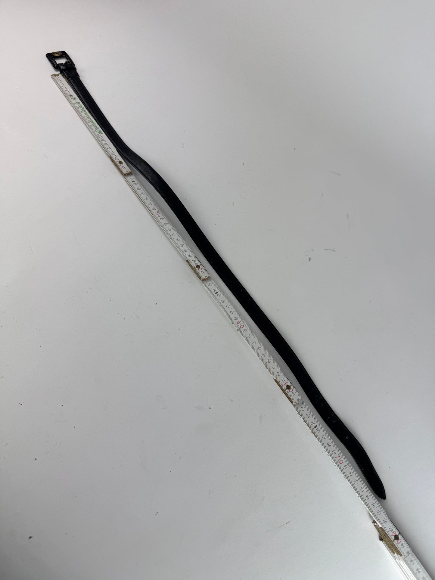 Vintage Dior Leather Belt Black