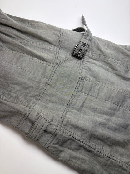 Vintage Givenchy Cotton Midi Dress Grey Riccardo Tisci Era M