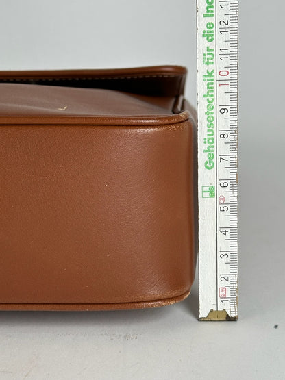 Vintage Issey Miyake 2way leather bag brown