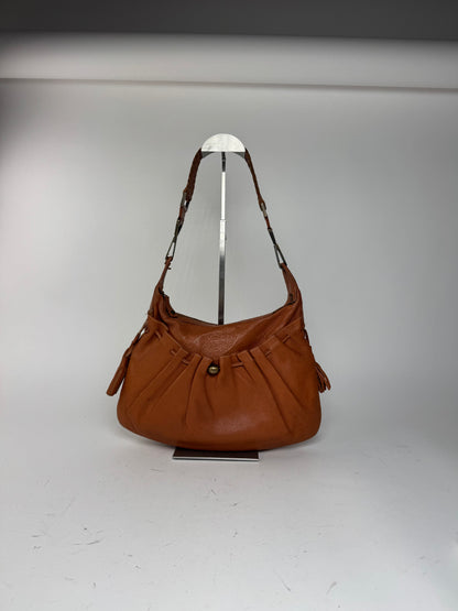 Sac vintage en cuir Givenchy orange marron