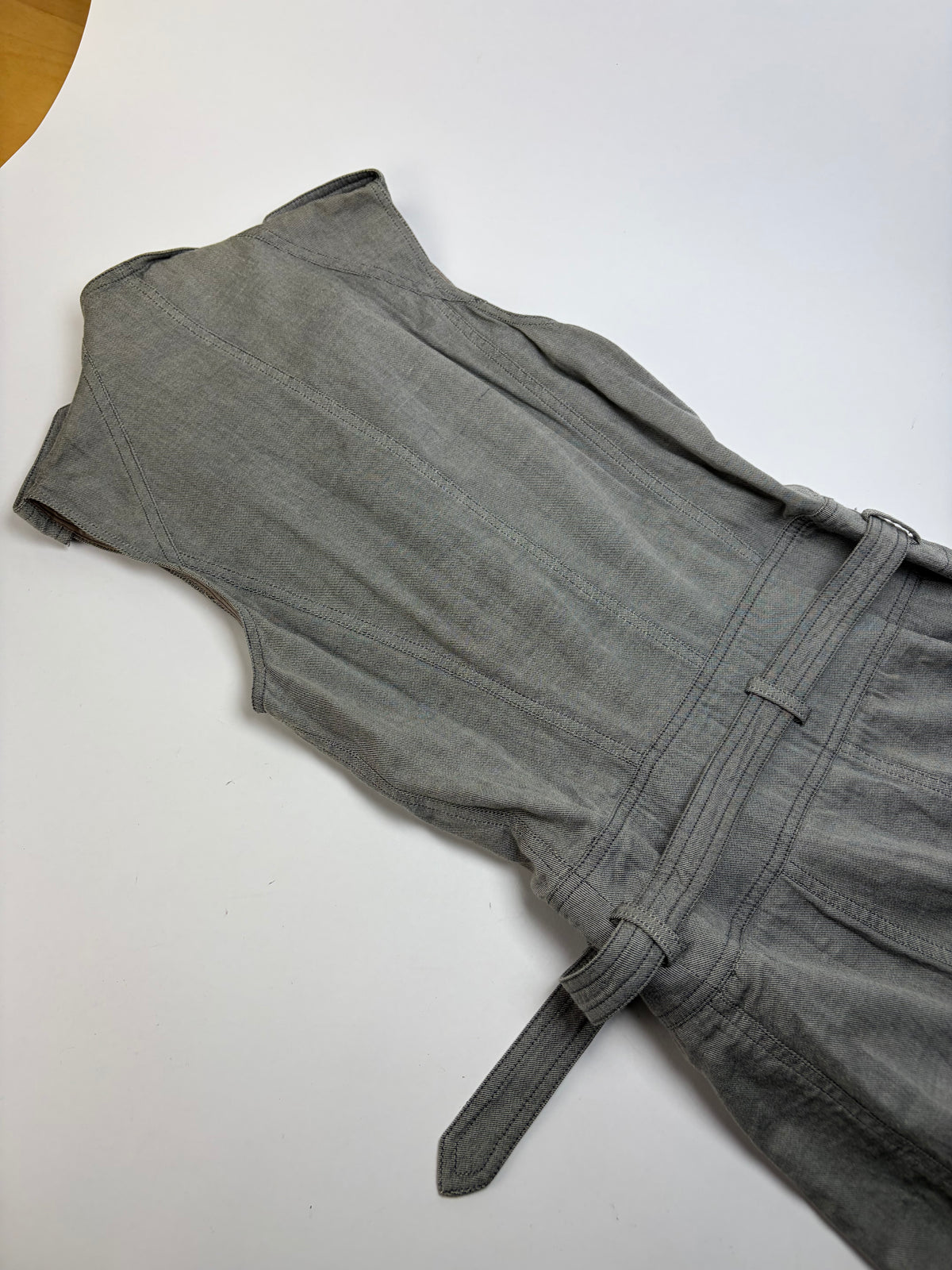 Vintage Givenchy Cotton Midi Dress Grey Riccardo Tisci Era M
