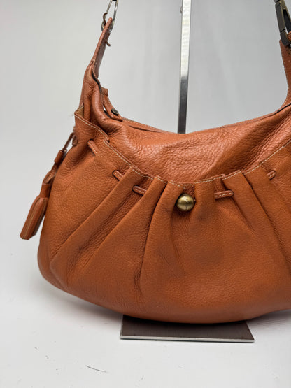 Sac vintage en cuir Givenchy orange marron