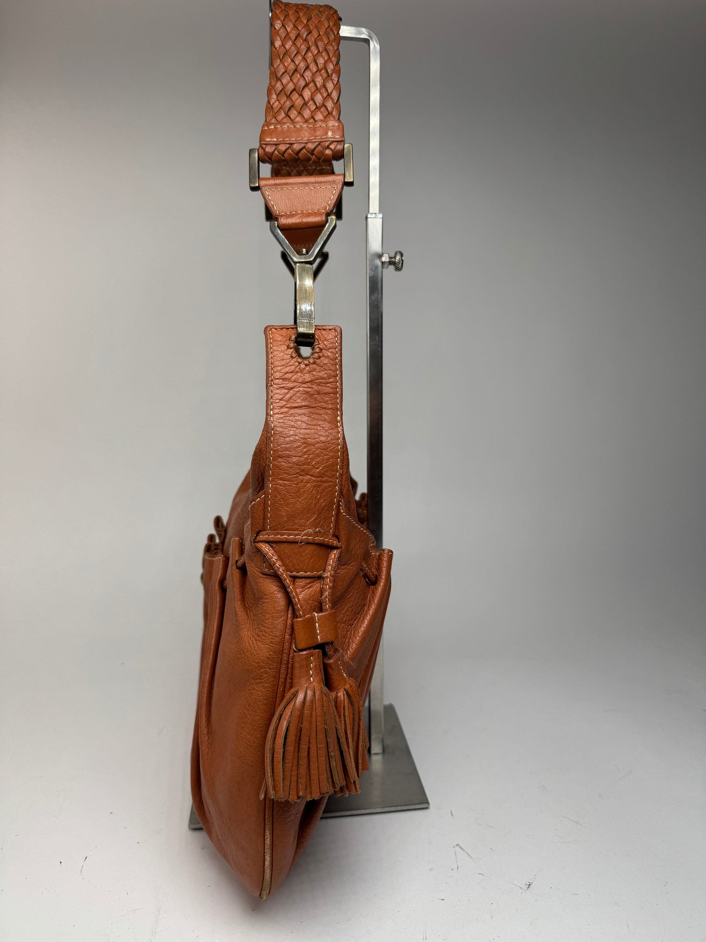 Sac vintage en cuir Givenchy orange marron