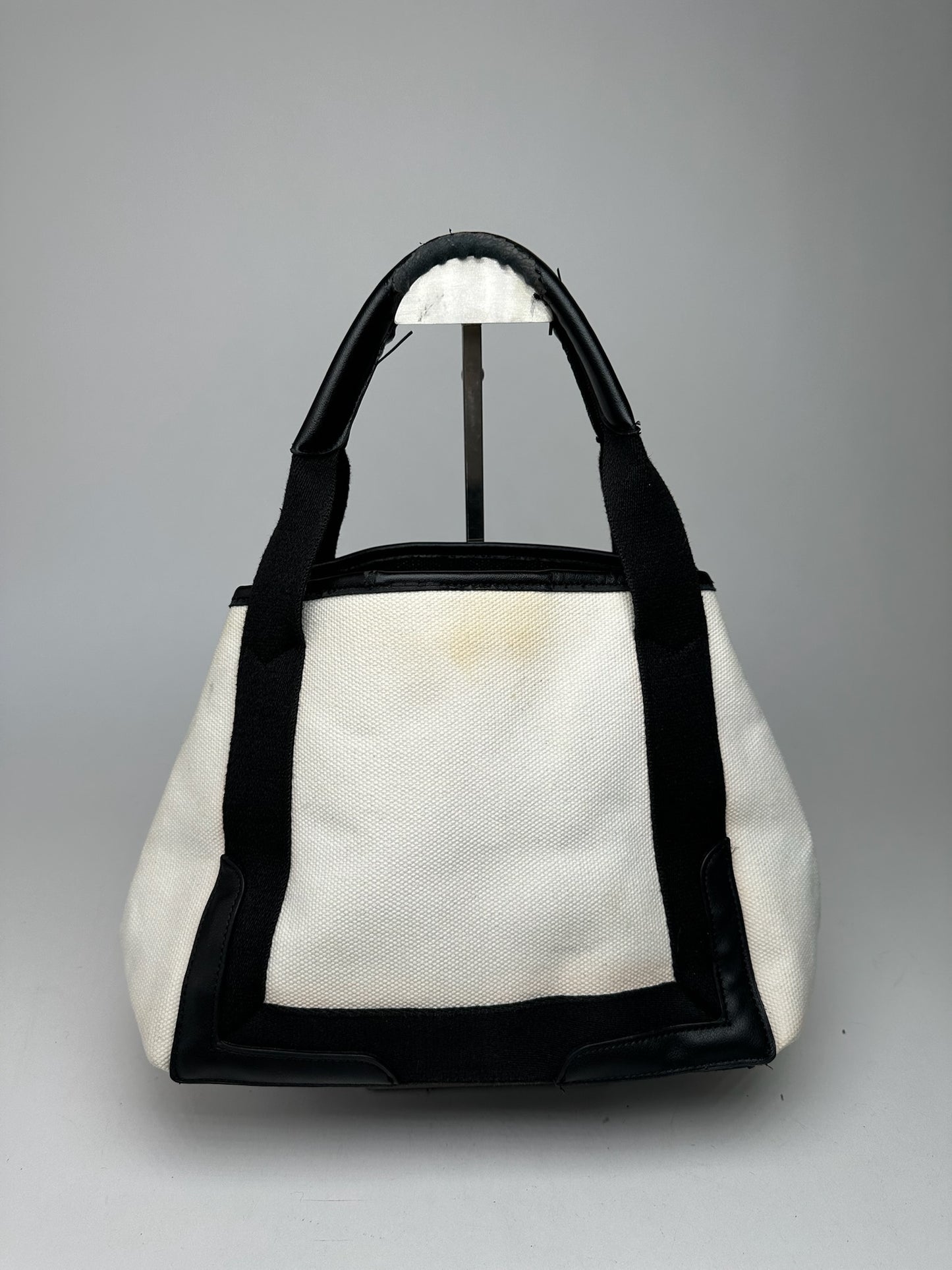 Vintage Balenciaga Logo bag White black