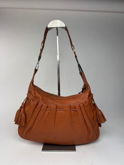 Sac vintage en cuir Givenchy orange marron