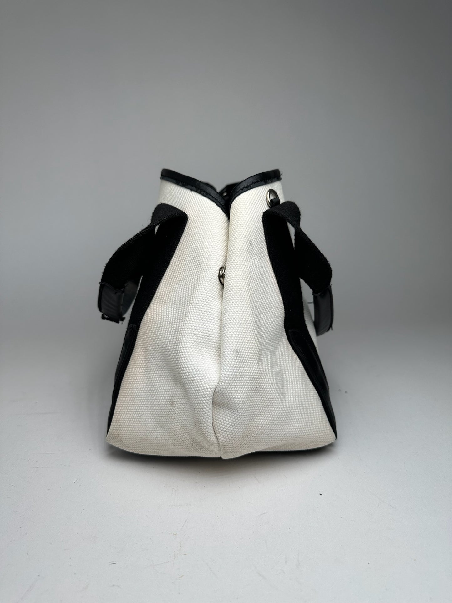Vintage Balenciaga Logo bag White black