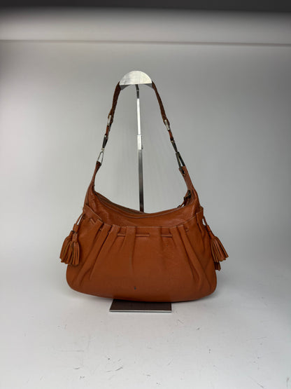 Sac vintage en cuir Givenchy orange marron