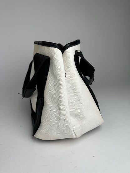 Vintage Balenciaga Logo bag White black