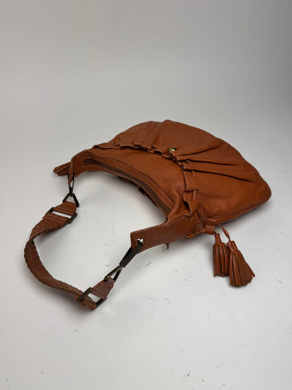 Sac vintage en cuir Givenchy orange marron