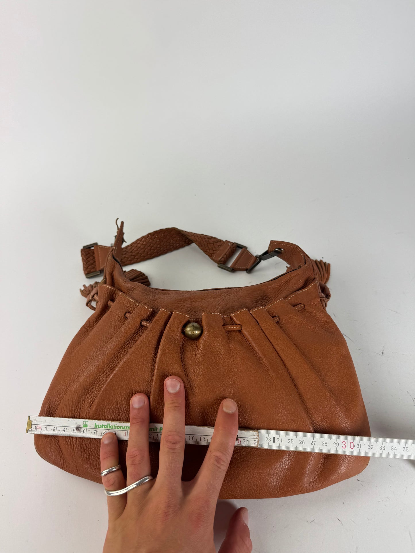 Sac vintage en cuir Givenchy orange marron