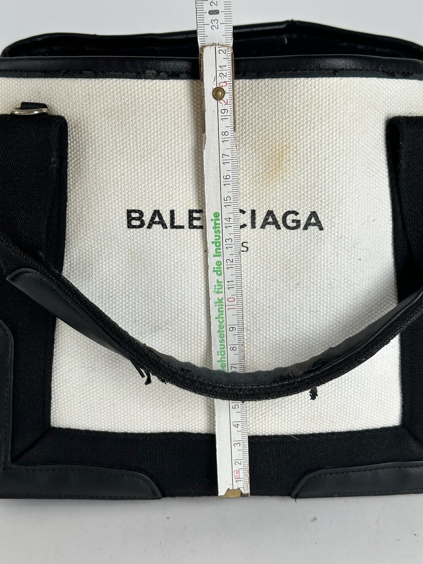 Vintage Balenciaga Logo bag White black